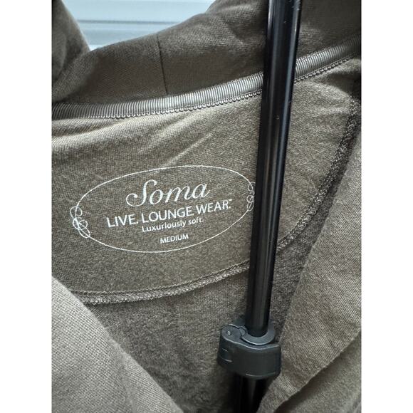 Soma Loungewear Jacket Super soft Brown M - Picture 6 of 7